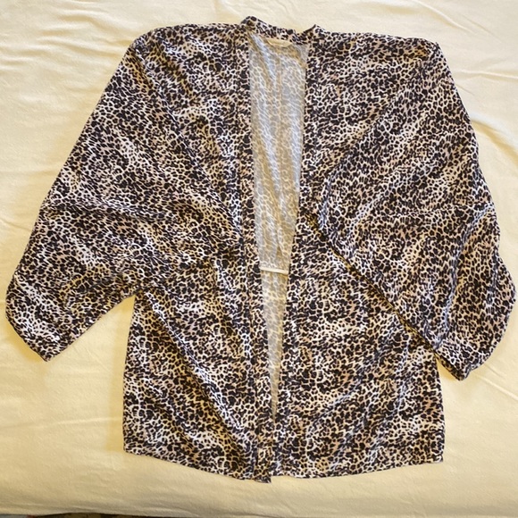 GUC leopard print Sim & Sam cardigan size L/XL - Picture 3 of 8